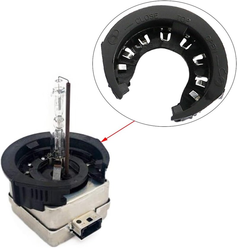 BOATSHIP 2PCS D1S D3S Headlight Hid Light Bulb Holder Retainer Clip Ring Compatible with Chevy Chevrolet Camaro GMC Yukon Jagua XF Dodge Charger Tesla Model S - Image 3